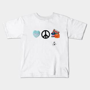 Love peace and hair grease Kids T-Shirt